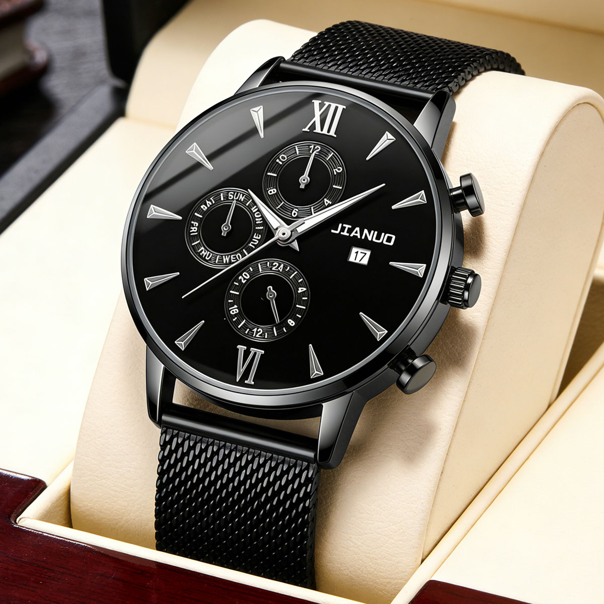 Stainless Mesh Band - Orologio da Polso da Uomo alla