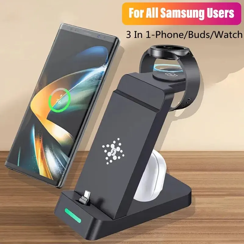 Wireless Charger Watch - Stazione di ricarica 3 In 1