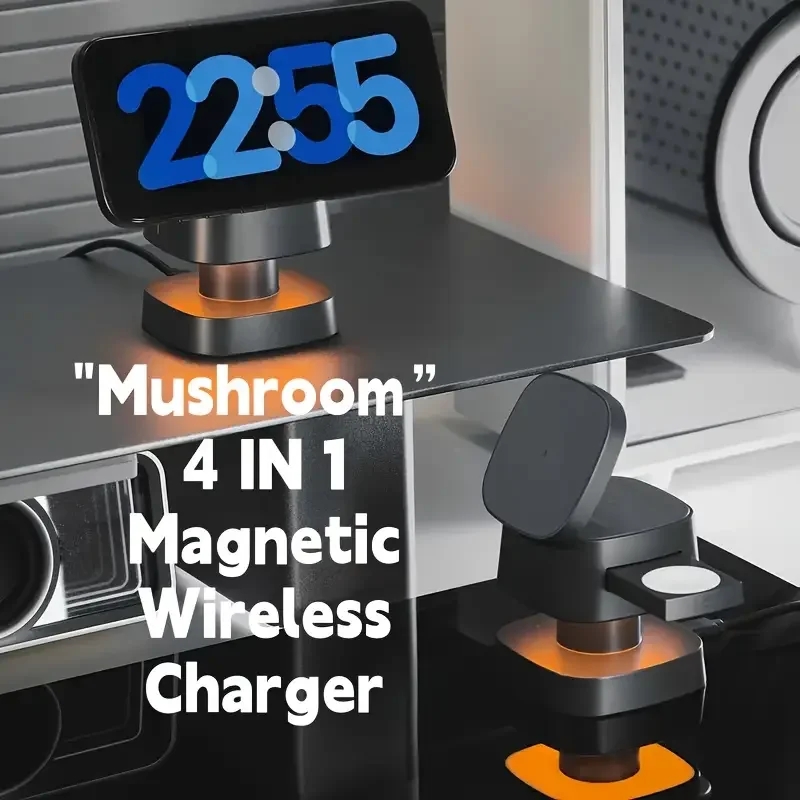 Wireless Charger Watch - Caricabatterie wireless magnetico 3 in 1
