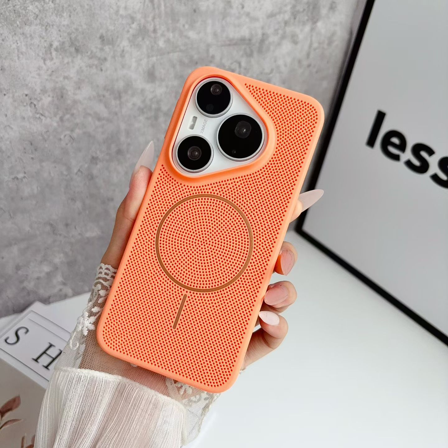 Huawei Pura 70 - Custodia Magnetica Traspirante con Dissipazione del