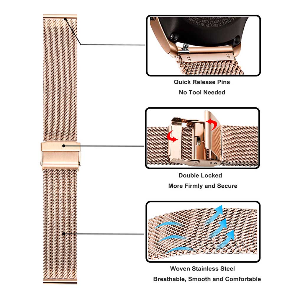 Cinturino in metallo per Samsu - Stainless Mesh Band recensione e prezzo