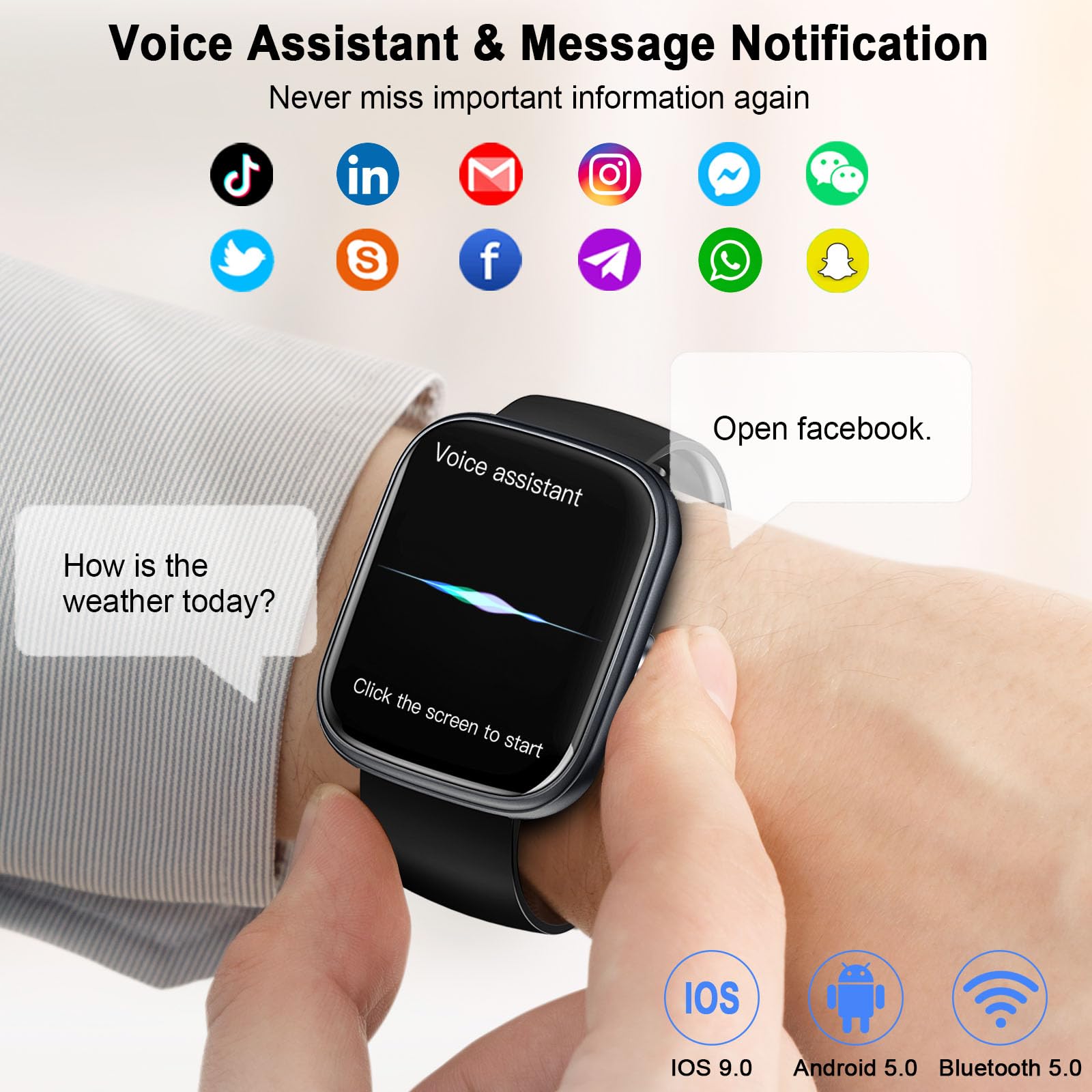 Smart Watch, smartwatch da 1,9 - Smartwatch Faces recensione e prezzo