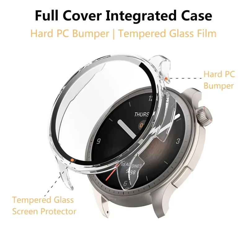 Custodia in vetro temperato pe - Amazfit Smartwatch Accessories recensione e prezzo